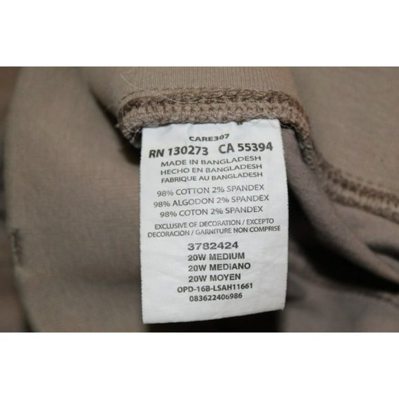 Lee Relaxed Fit 1889 Khaki Shorts Size: 20W RN-130273 / CA-55394 - Picture 5 of 6